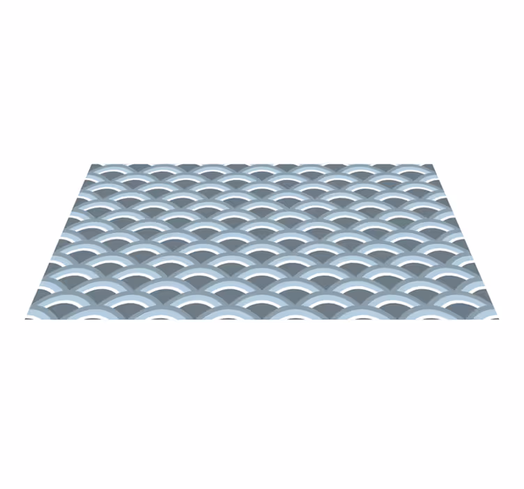 Relaxing Wave Pattern geometric rug - TenStickers