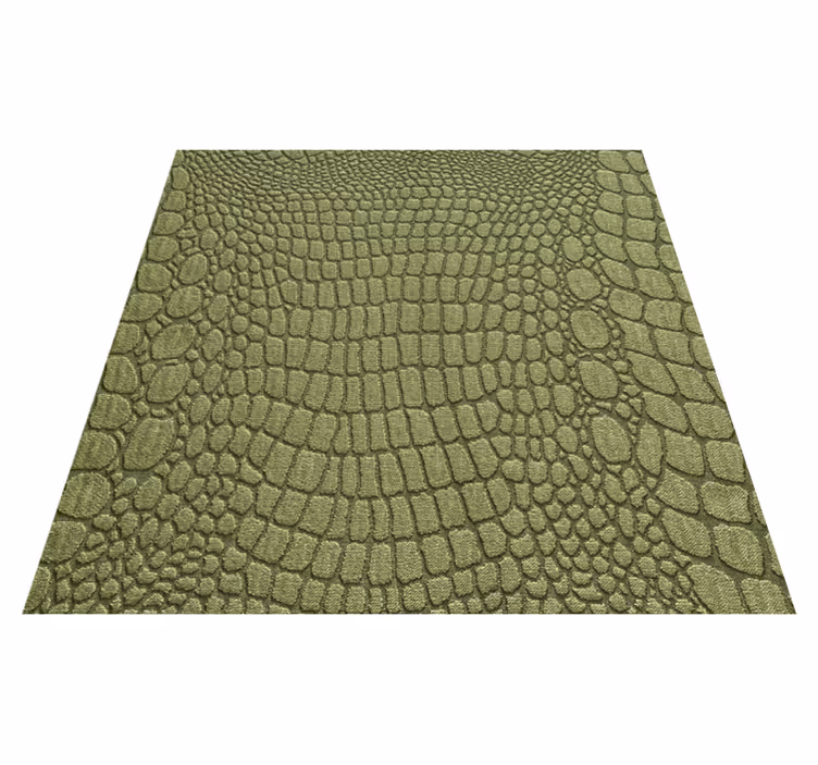 Animal print rug with crocodile skin texture - TenStickers