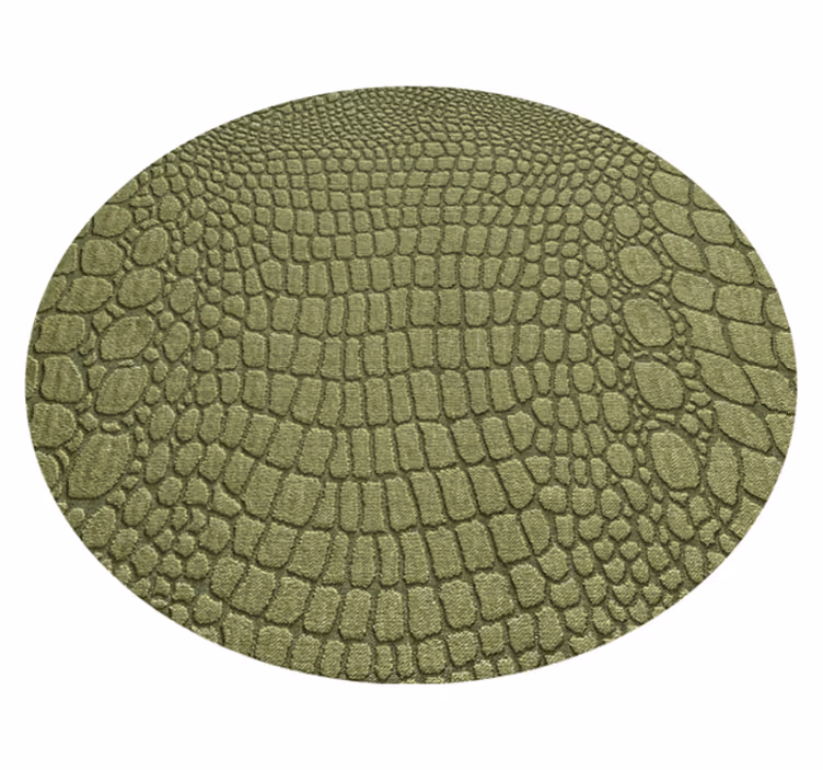 Animal print rug in natural crocodile skin - TenStickers