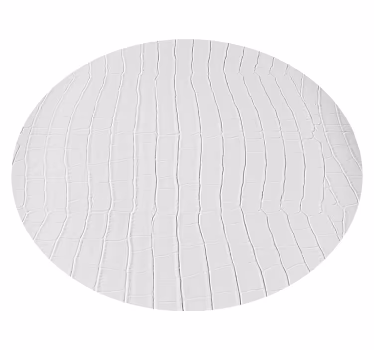 White crocodrile pattern animal mat - TenStickers