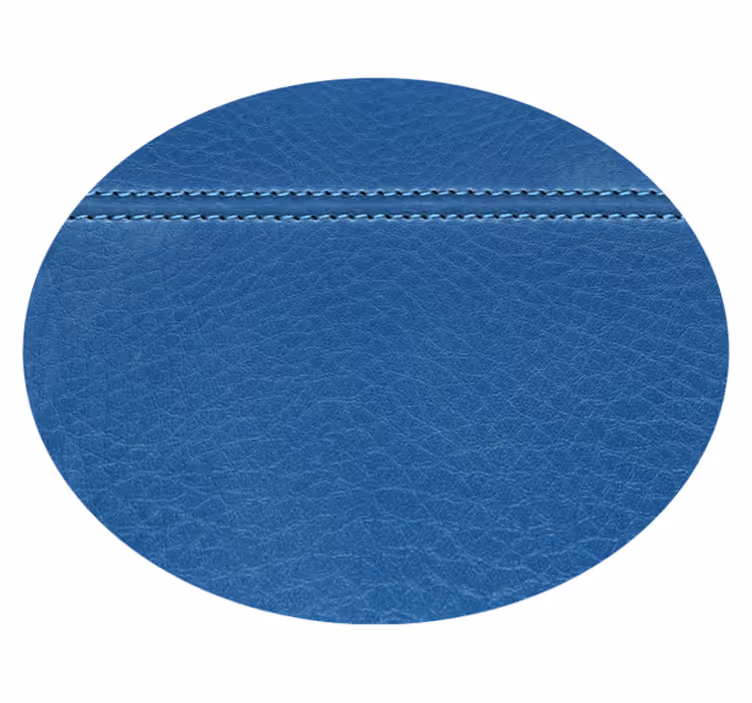 Texture rug in leather blue effect - TenStickers