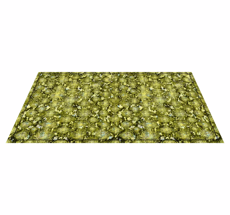 Green reptile skin animal print rug - TenStickers