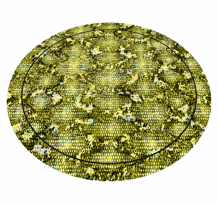 Animal print rug in reptile green skin - TenStickers