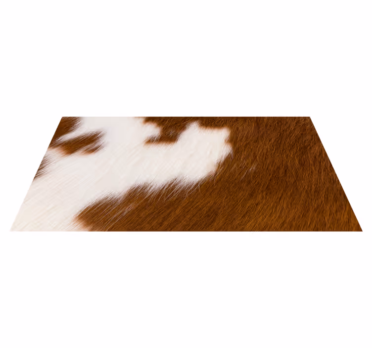 Animal print rug cowhide design - TenStickers