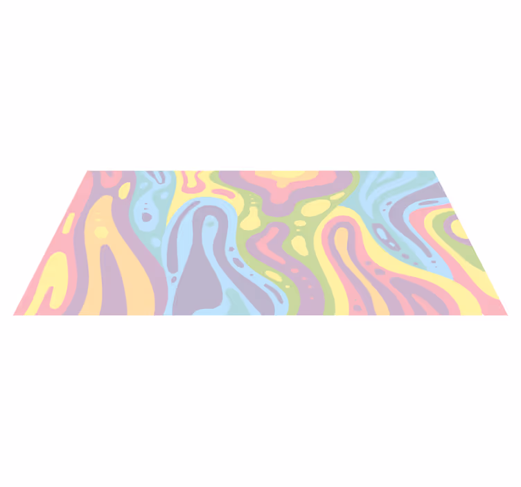 Colorful Abstract Waves kids rug - TenStickers