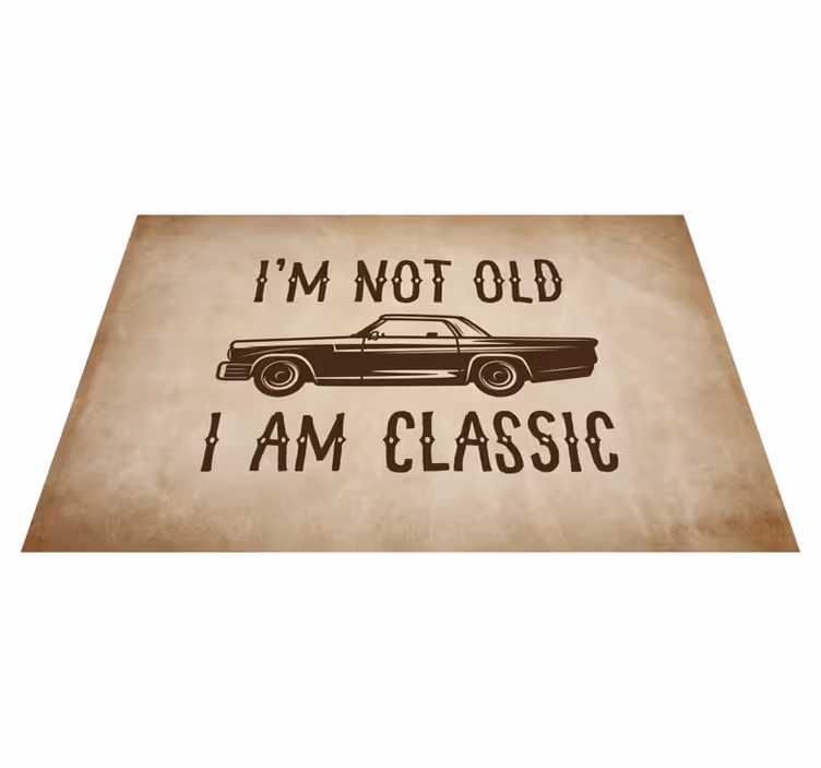 Not old but Classic fun design custom rug - TenStickers