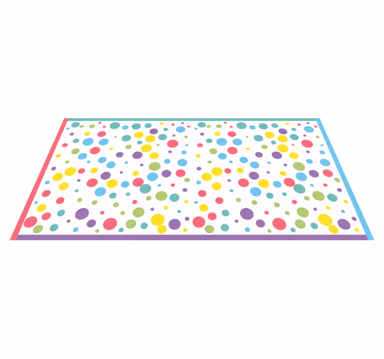 Colorful Playful Dots kids rug - TenStickers