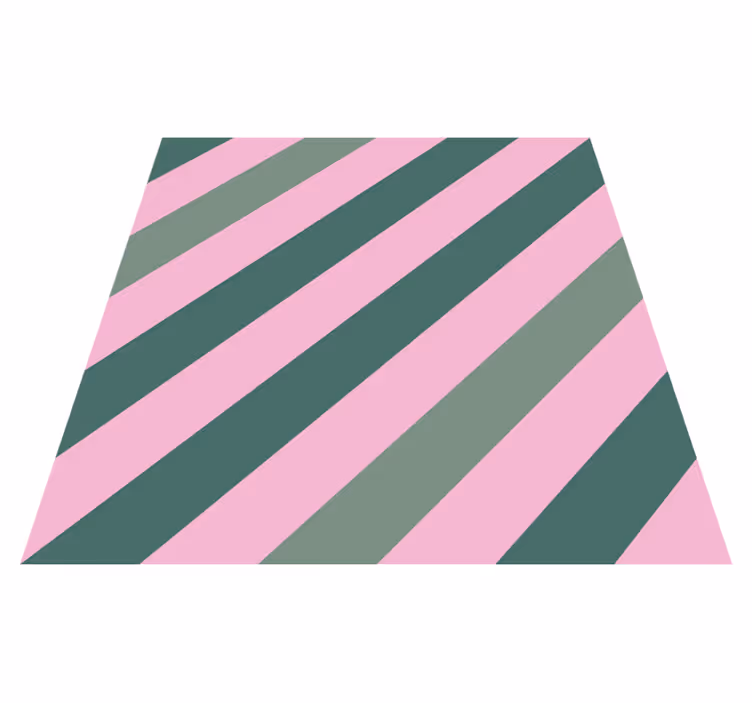 Grey and pink lines stripes rug - TenStickers