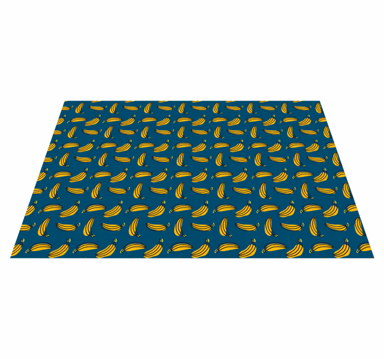 Banana Pattern texture rug - TenStickers