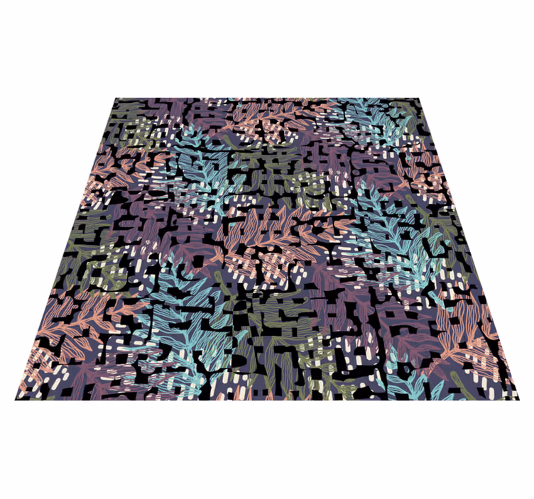 Nature rug with lush colorful design - TenStickers