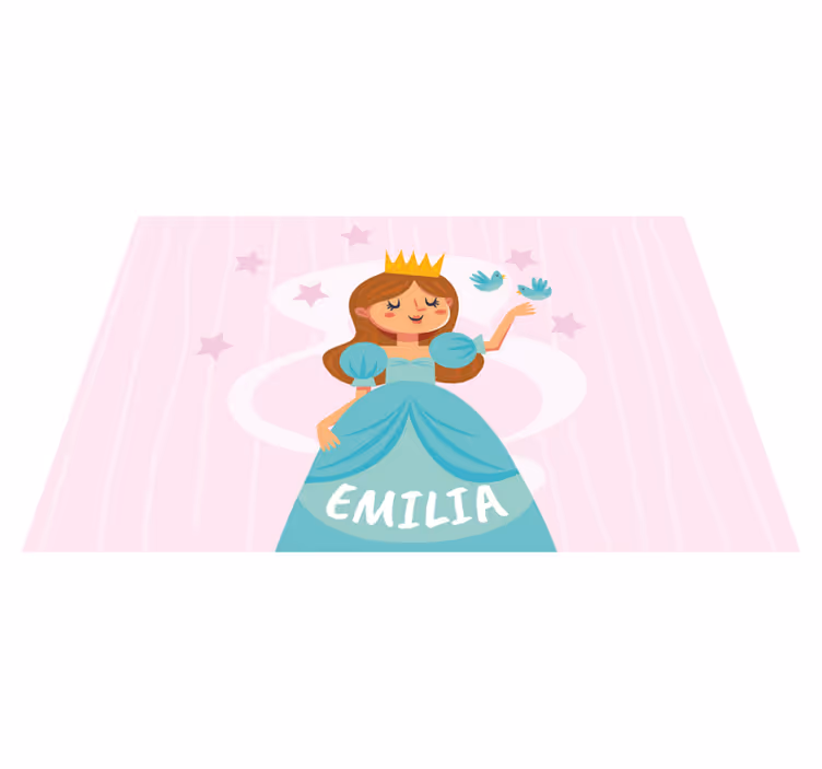 Princess Character Design custom floor mat - TenStickers