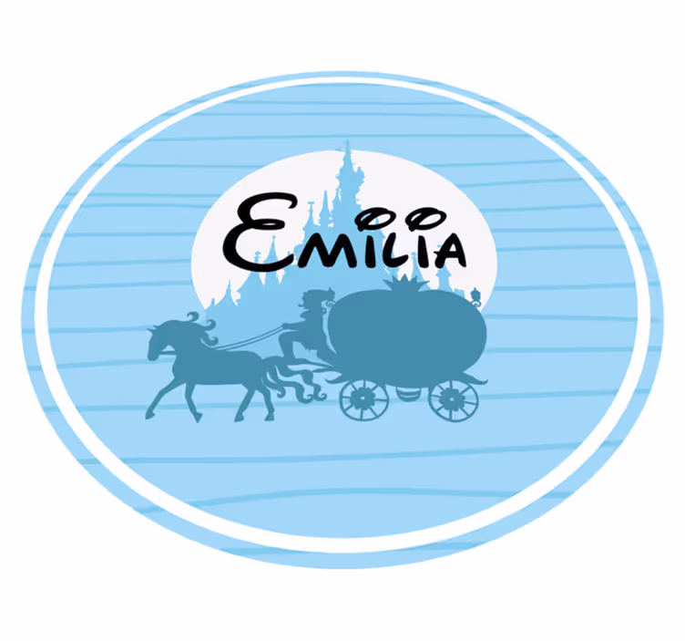 Ballet Carriage Theme custom floor mat - TenStickers