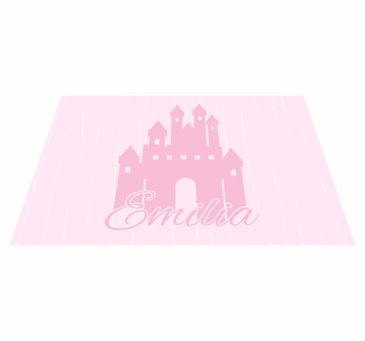 Princess Castle custom floor mat - TenStickers