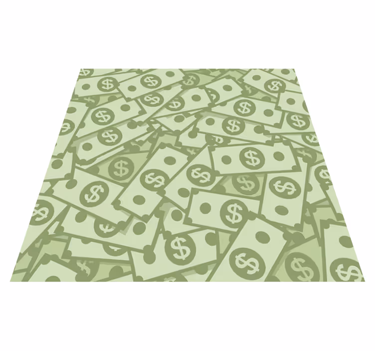 Money Pattern vintage rug - TenStickers