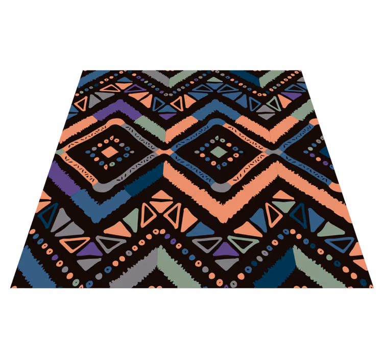 Geometric Color Sections nordic rug - TenStickers