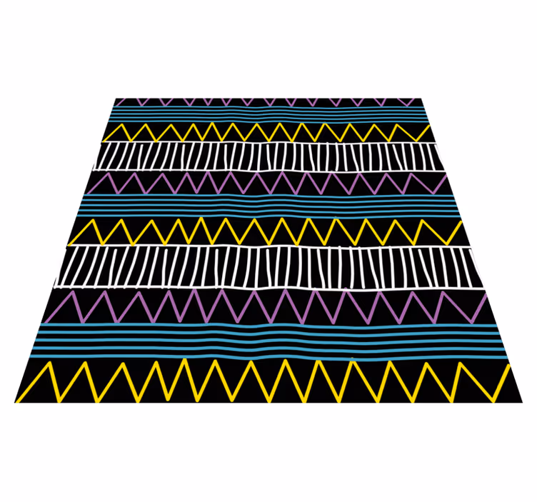 Colorful Pattern Play geometric rug - TenStickers