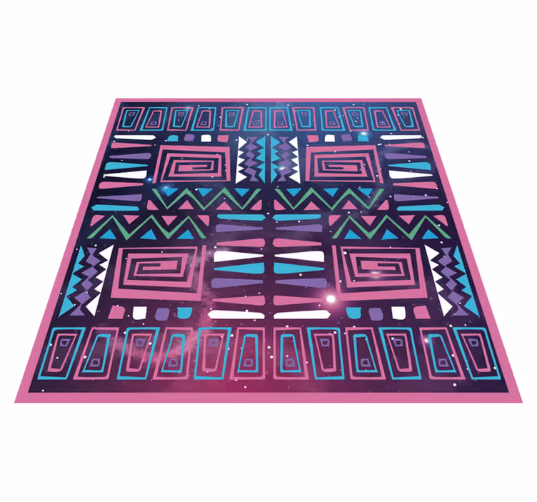 Dynamic Geometric Patterns ethnic rug - TenStickers