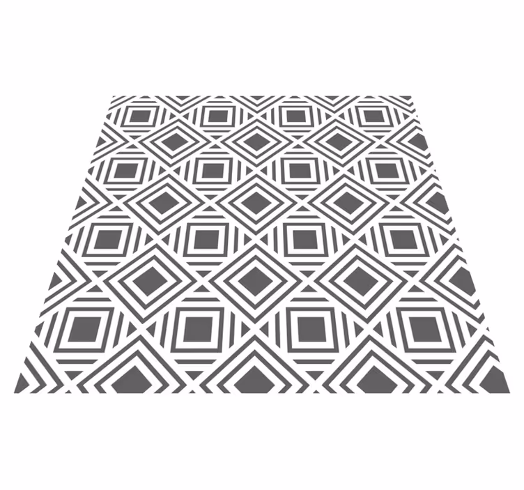Geometric rug stylish diamond design - TenStickers