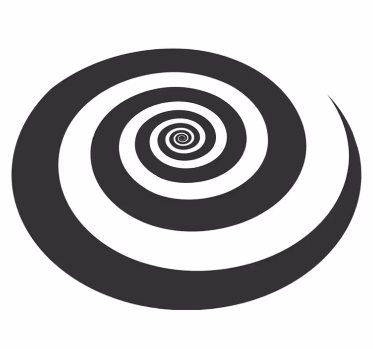 Spiral Pattern geometric rug - TenStickers