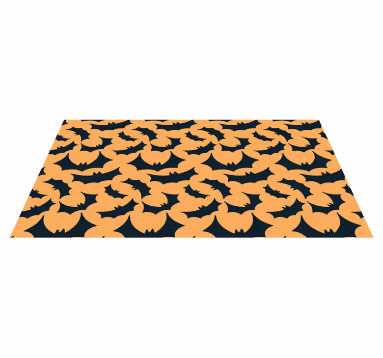 Bat Pattern Print halloween rugs - TenStickers