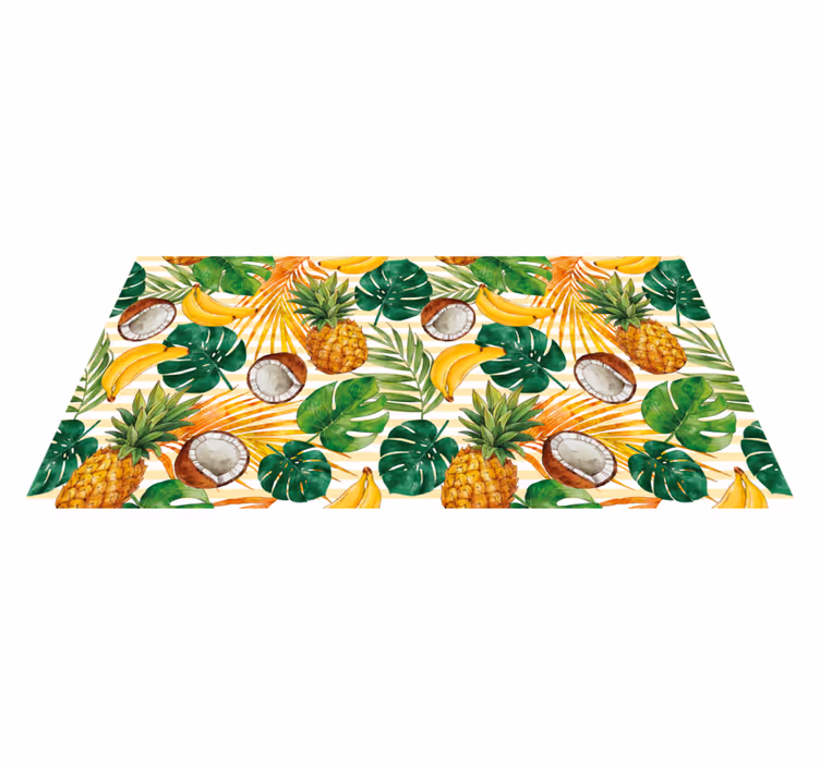 Tropical Fruit Paradise kitchen vinyl mat - TenStickers