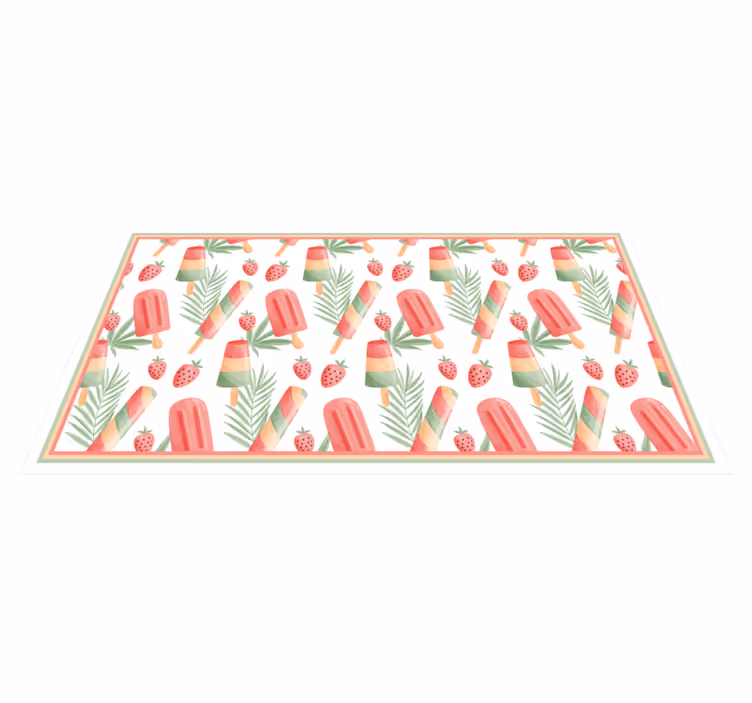 Colorful Ice Treats kids rug - TenStickers