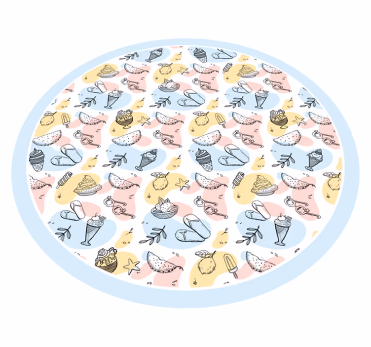 Delightful Confections Collection kids rug - TenStickers