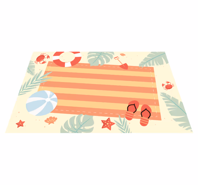 Summer vibes scene kids rug - TenStickers