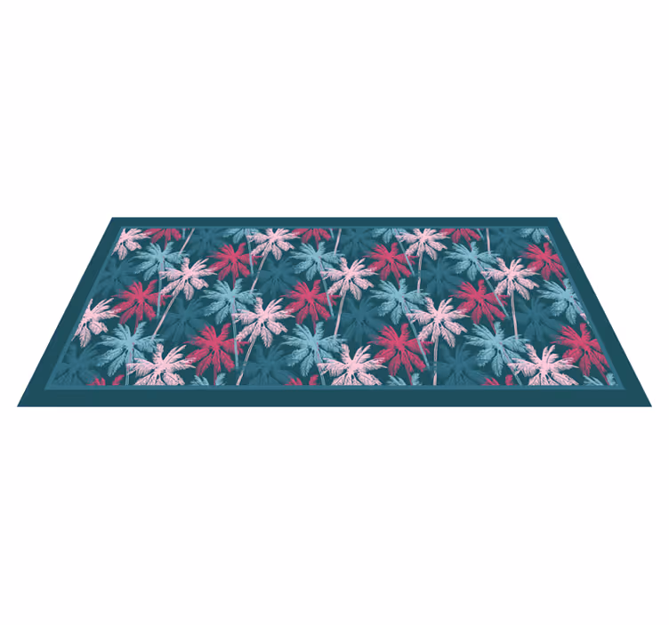 Tropical Palm Motif nature rug - TenStickers