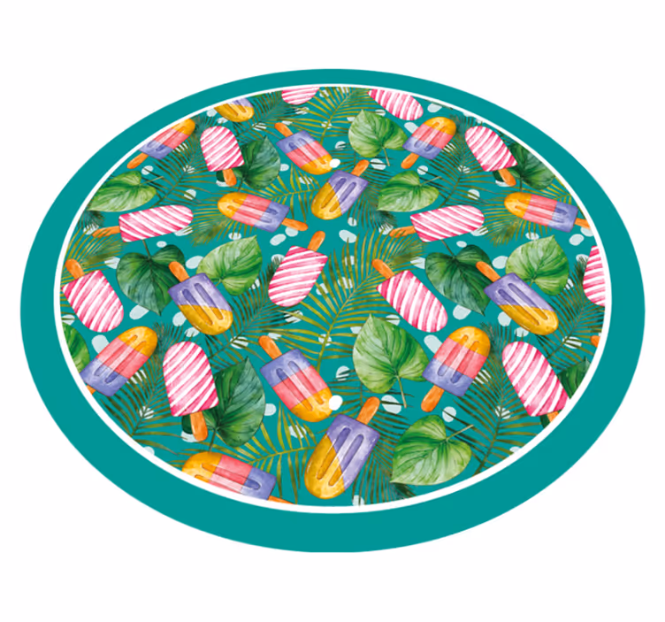Summer Ice Cream kids rug - TenStickers