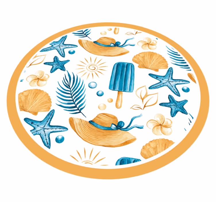 Summer Vacation Vibes nature rug - TenStickers