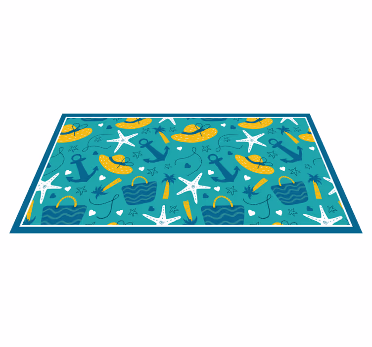 Seaside Adventure Motif event carpet - TenStickers