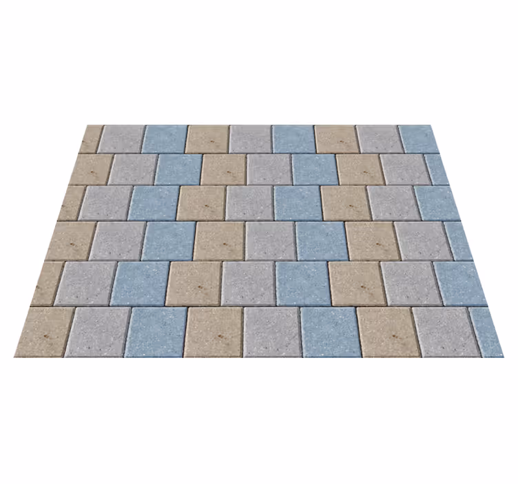 Colorful Square Tiles tile carpet - TenStickers