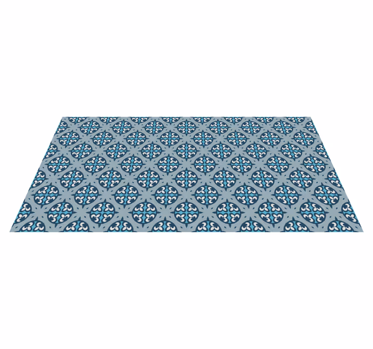 FANCIFUL PATTERNED TILES mosaic rug - TenStickers