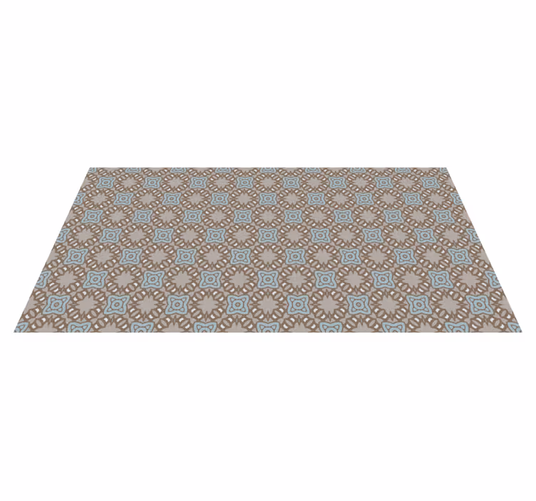 Soft colors victorian style pattern tile carpet - TenStickers
