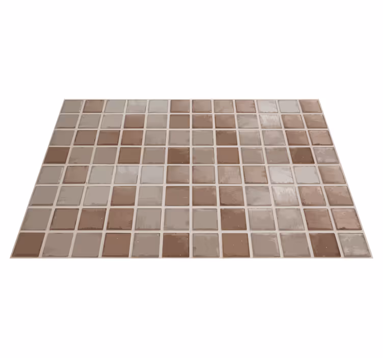 Ceramic squares pattern tile carpet - TenStickers