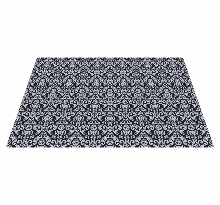 Enduring Botanical Inspiration tile carpet - TenStickers