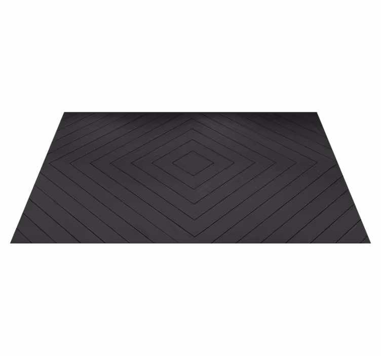Dark gray wooden planks wood effect vinyl rug - TenStickers