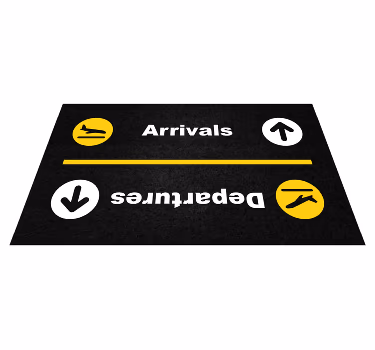 Arrivals departures  entrance hall tiles - TenStickers