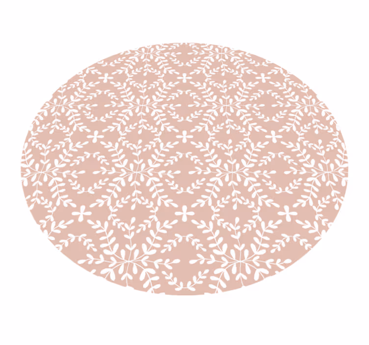 Delicate Bloom Composition floral rug - TenStickers