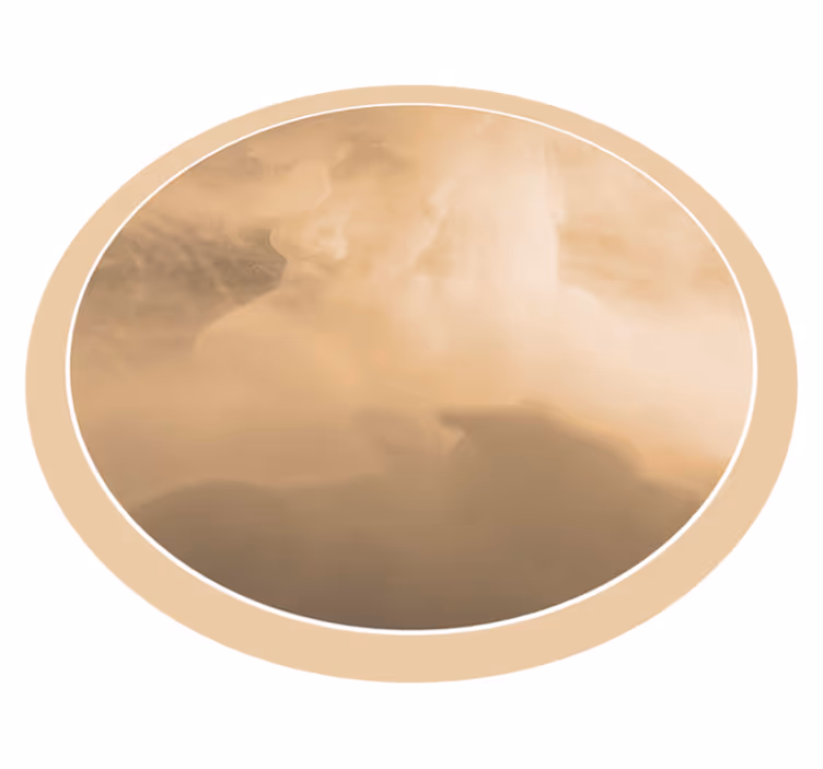Beige cloud and smoke texture bedroom rug - TenStickers