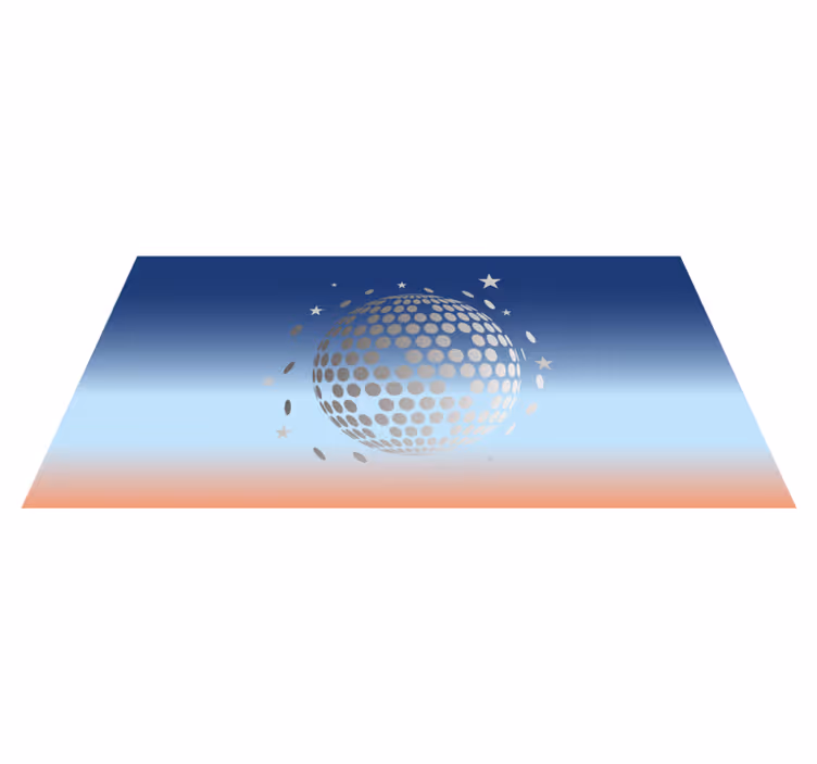 Celestial Sphere Design star rug - TenStickers