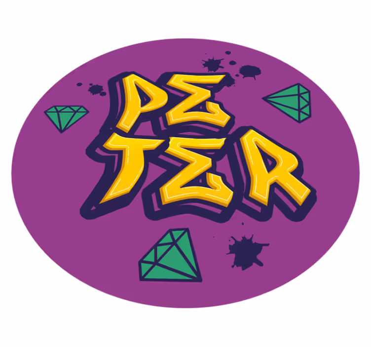 Arte y diamantes custom floor mat - TenStickers