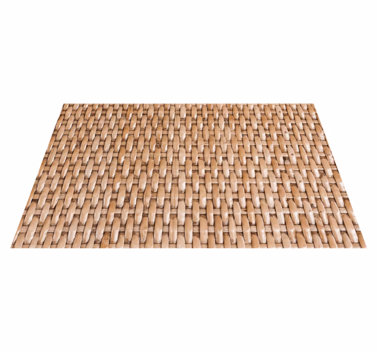 Natural Weave Pattern bathroom mat - TenStickers