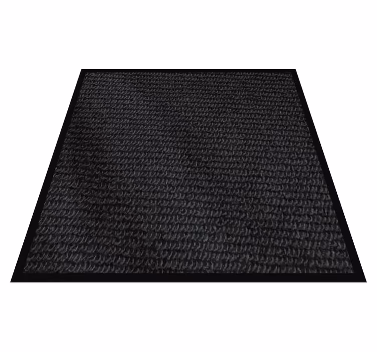 Textured Black Layer bathroom mat - TenStickers