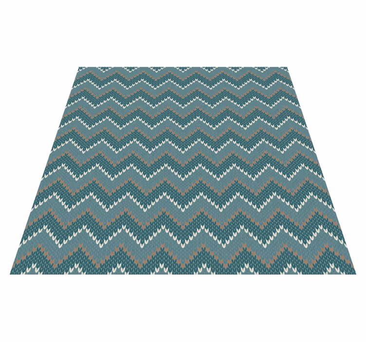 Chevron Wave Motif ethnic rug - TenStickers