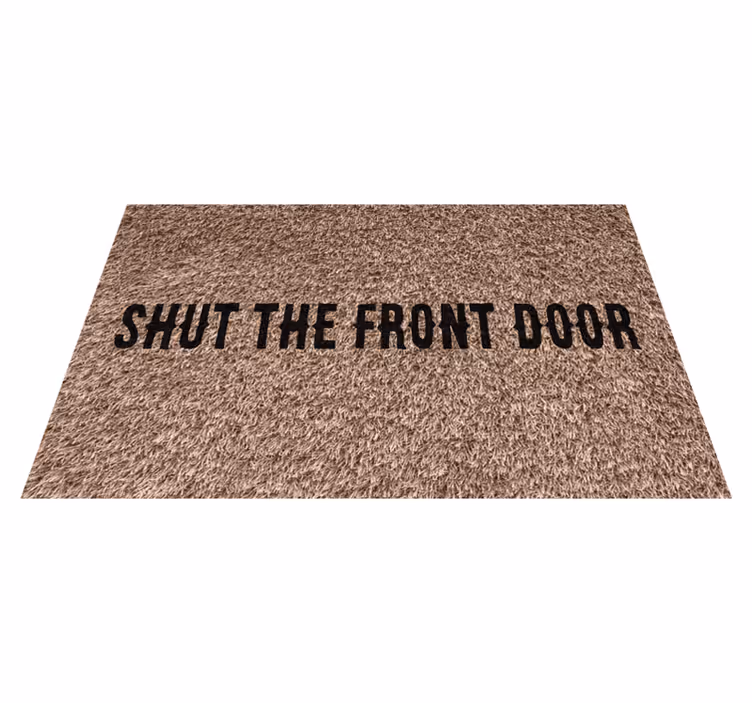 Shut the Front Door entrance hall tiles - TenStickers
