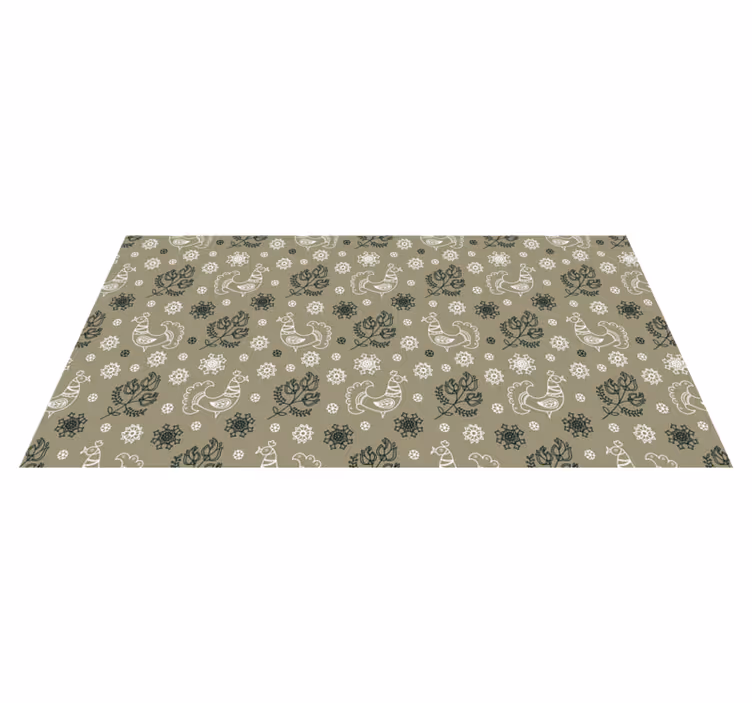 Charming Animal Motifs custom floor mat - TenStickers