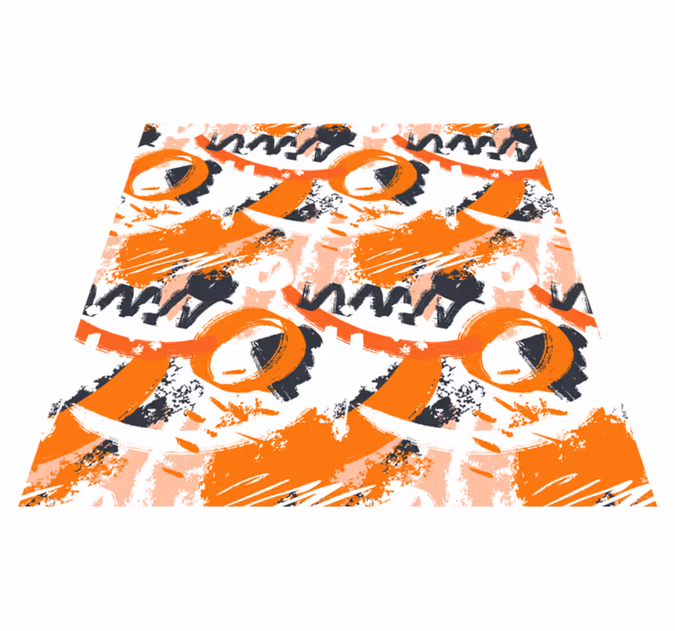 Abstract shapes burst modern rug - TenStickers