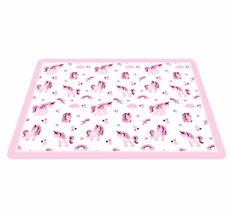 Unicorn Fantasy Realm kids carpet - TenStickers
